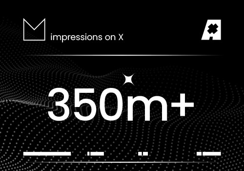 350m+ impressions on X